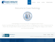 Tablet Screenshot of coastradiology.com